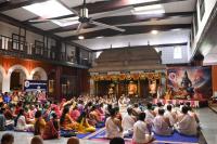 Vyasa Pujana - Guru Purnima, 10th July 2025. Pictures Courtesy Shriyuts Dinesh Karkal and Abhinav Kalla